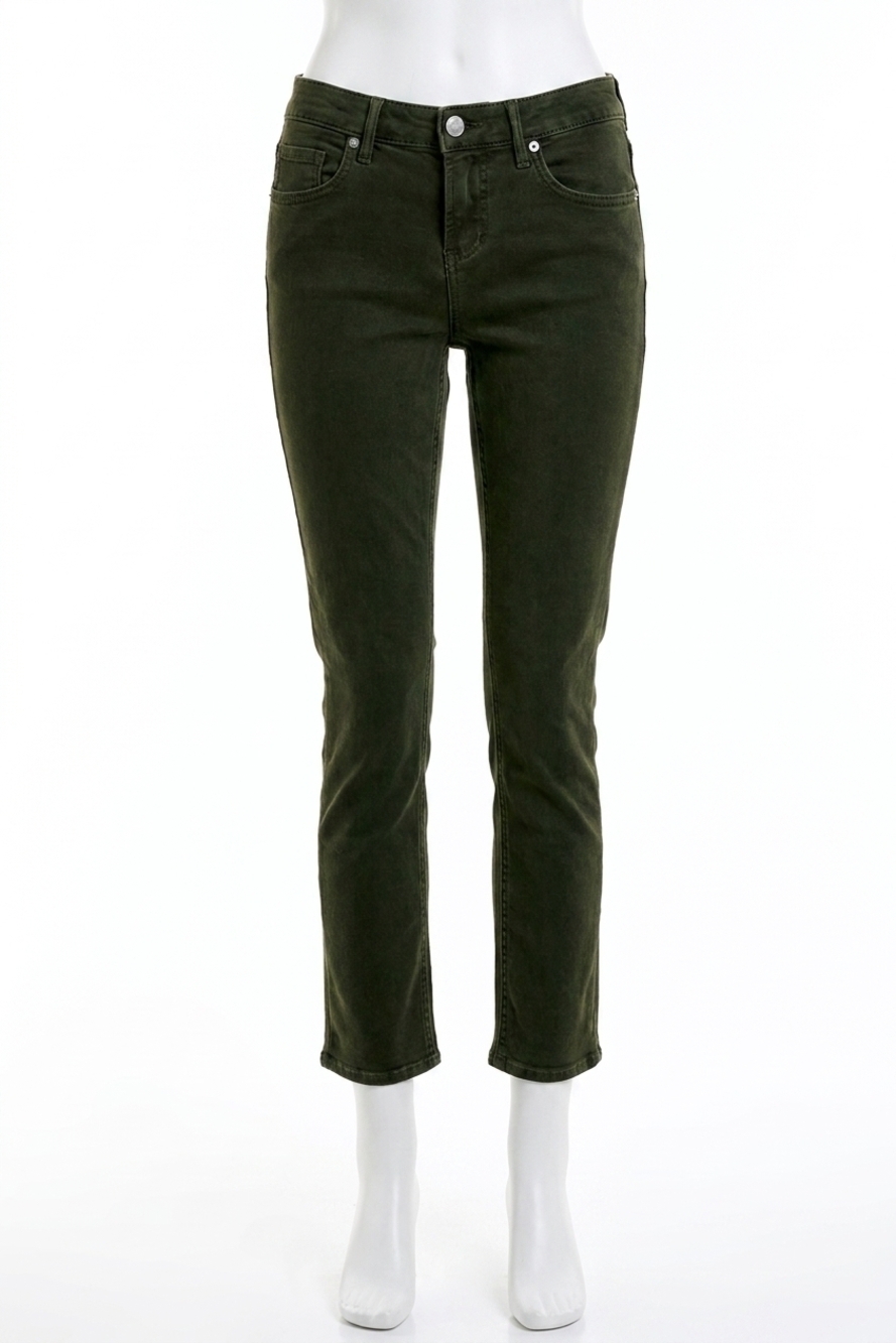 NEW DEAR JOHN DENIM blaire high rise ankle slim straight jeans in pine
